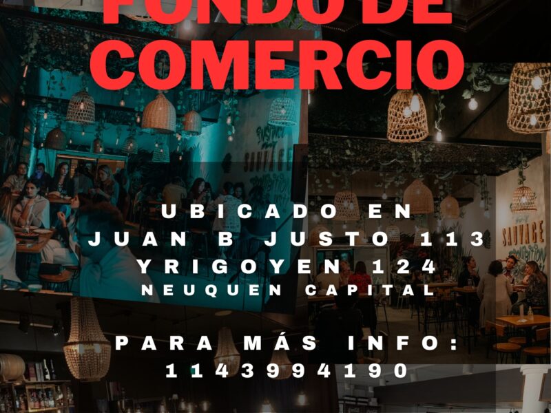 FONDO DE COMERCIO - 3 BARES EN 1